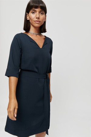 Catherine | Dress in Anthracite with optional belt from AYANI