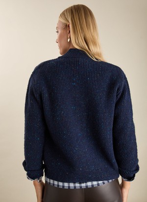 Lonnie Wool Blend Zip Cardigan from Baukjen