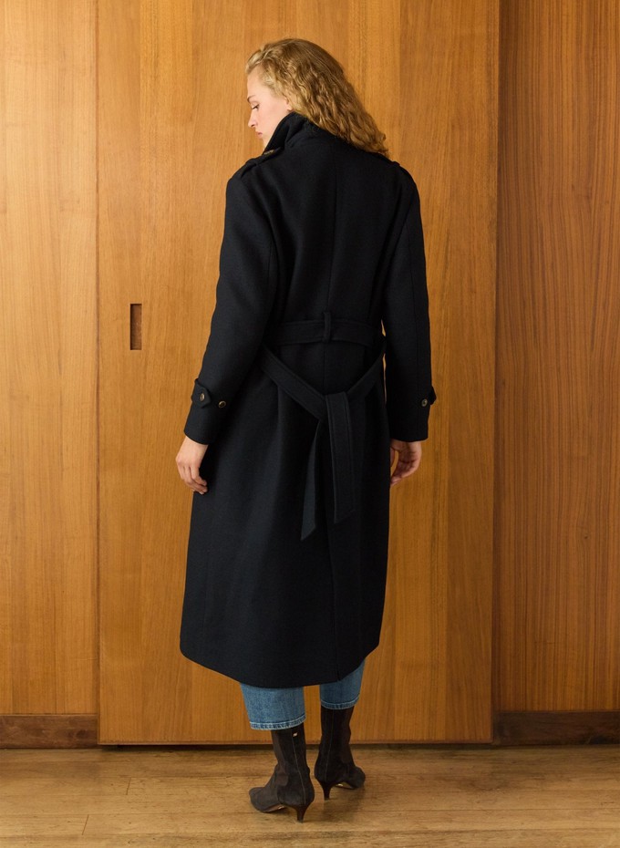 Ingrid Belted Wool Trench Coat from Baukjen