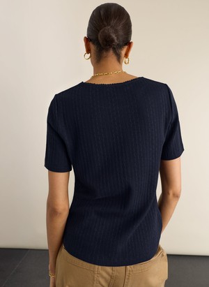 Gabriella Ribbed T-shirt from Baukjen
