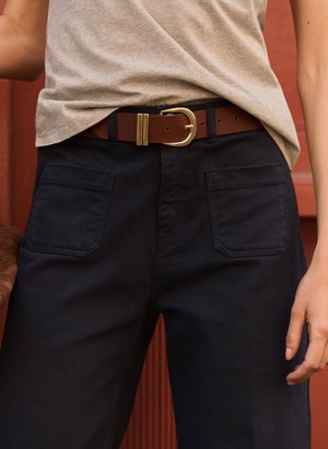 Baukjen Signature Gold Buckle Belt from Baukjen