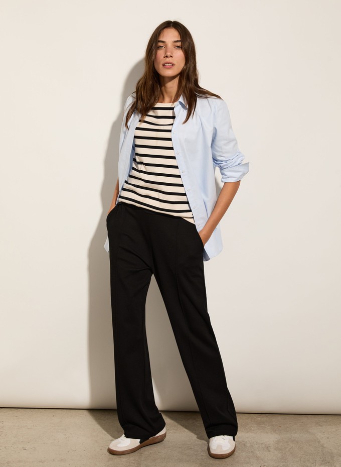 Marian Ponte Wide Leg Trousers from Baukjen