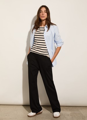 Marian Ponte Wide Leg Trousers from Baukjen