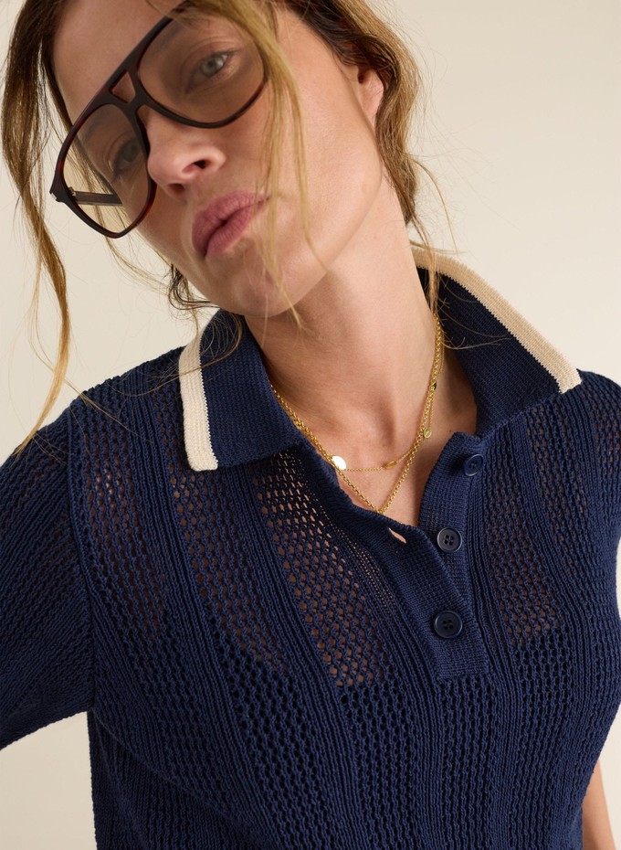 Janice Knitted Polo Top from Baukjen