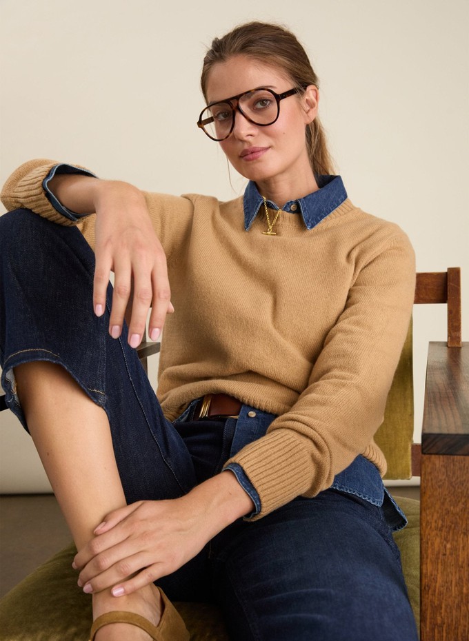 Zucca Wool Blend Crew Neck Jumper from Baukjen