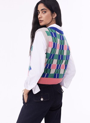 Natalie Recycled Wool Knitted Vest from Baukjen