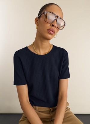 Gabriella Ribbed T-shirt from Baukjen