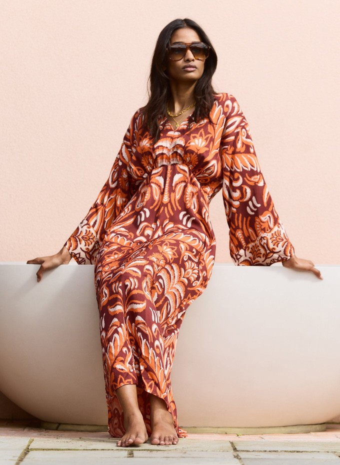 Ariadne Printed Kaftan Dress from Baukjen