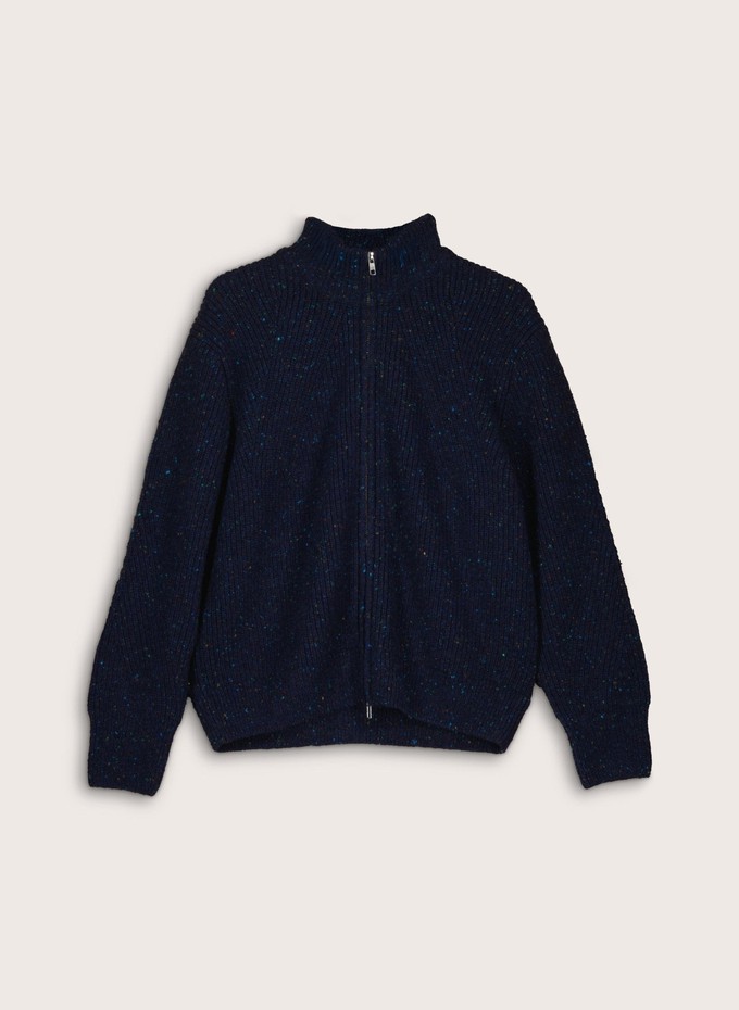 Lonnie Wool Blend Zip Cardigan from Baukjen