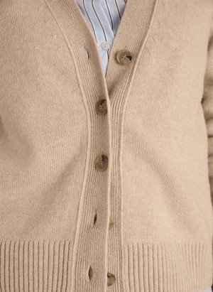 Ruth Wool with Cashmere V-Neck Cardigan from Baukjen