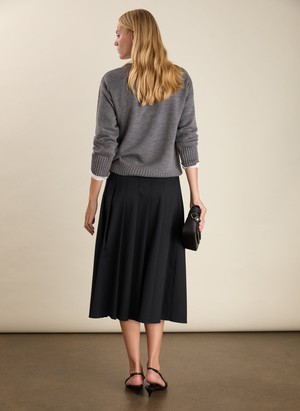 Pam Wool Blend Pleated Midi Skirt from Baukjen