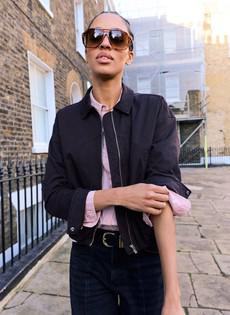 Esme Organic Cotton Bomber Jacket via Baukjen