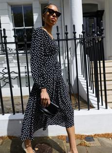 Daryl Printed Midi Dress via Baukjen