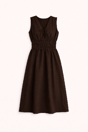 Kyrah Cotton Waisted Midi Dress from Baukjen
