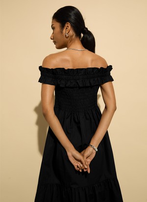 Rafaella Organic Cotton Off Shoulder Midi Dress from Baukjen