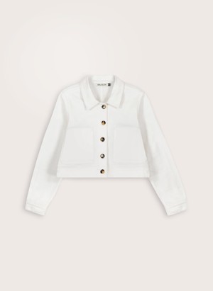 Kristi Organic Cotton Cropped Denim Jacket from Baukjen