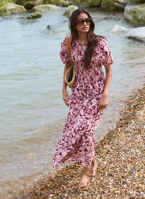 Lillie Organic Printed Smocked Top from Baukjen