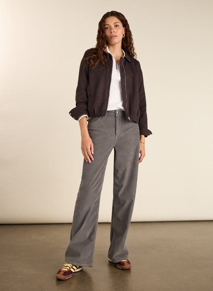 Bethany Organic Cotton Corduroy Wide Leg Trousers from Baukjen