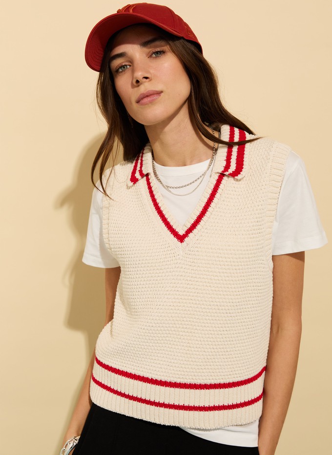 Agnes Ecotec Knitted Vest from Baukjen