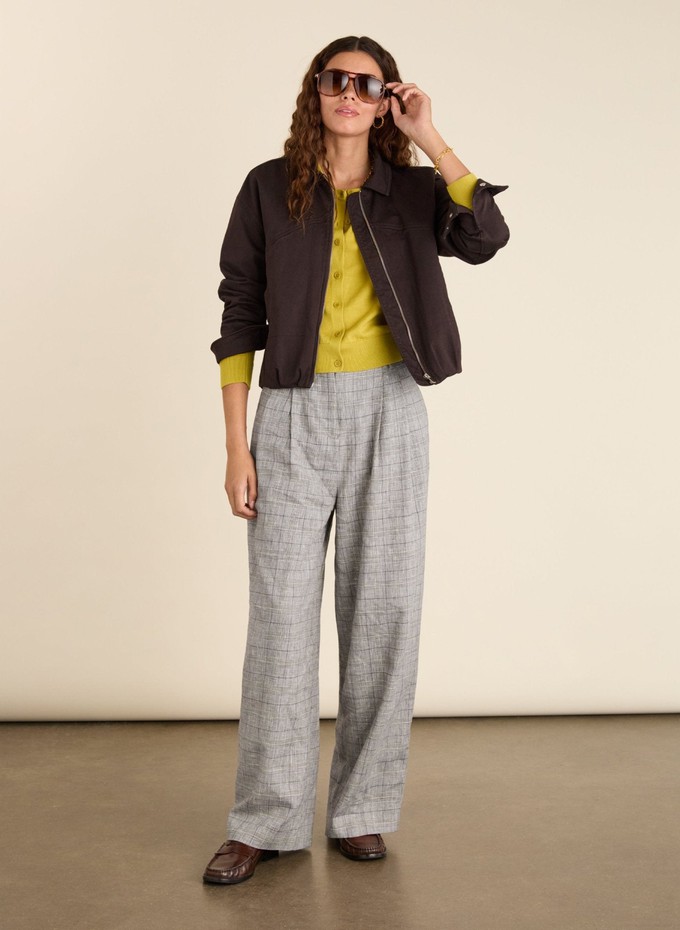 Briar Organic Cotton Crew Neck Cardigan from Baukjen