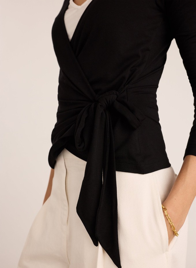 Gabrielle Double Layer Wrap Top from Baukjen