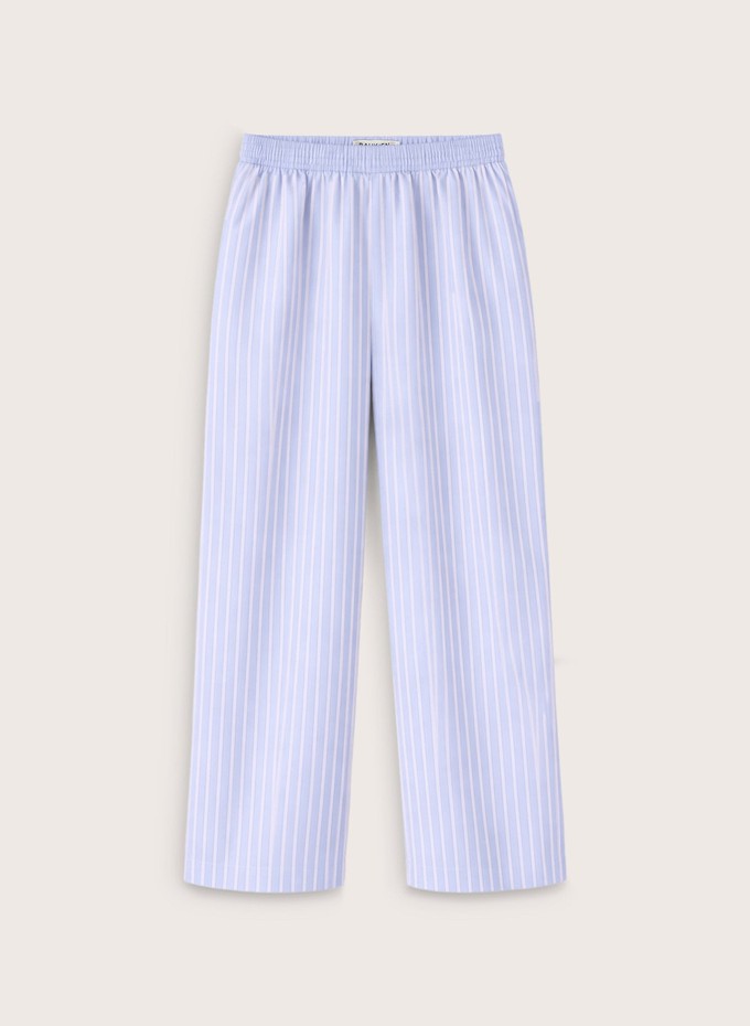 Iva Organic Cotton Stripe Pyjama Trousers from Baukjen