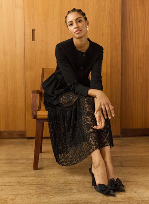 Alice Recycled Lace Midi Skirt from Baukjen