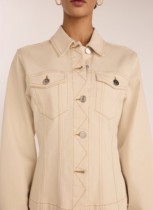Louise Organic Cotton Waisted Denim Jacket from Baukjen