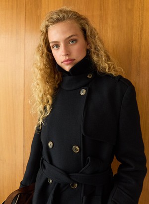 Ingrid Belted Wool Trench Coat from Baukjen