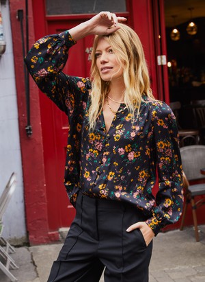 Meadow Satin Printed Blouse from Baukjen