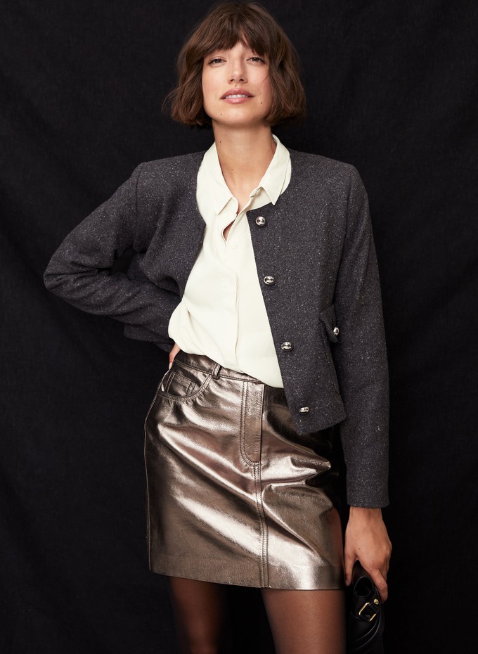 Solange Leather Skirt from Baukjen