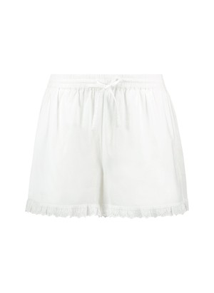 Leona Organic Cotton Broderie Detail Pyjama Shorts from Baukjen