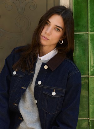 Nalan Organic Cotton Denim Trucker Jacket from Baukjen