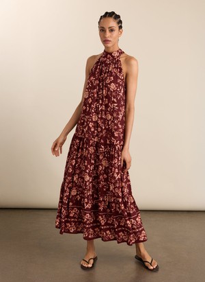 Anouk Printed Sleeveless Maxi Dress from Baukjen