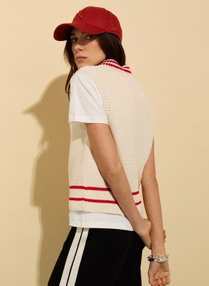 Agnes Ecotec Knitted Vest from Baukjen