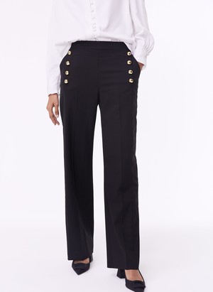 Amina Newlife & Wool Blend Trousers from Baukjen