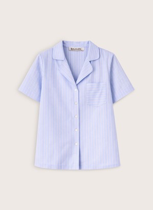 Lula Organic Cotton Stripe Pyjama Shirt from Baukjen