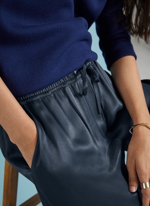 Monica Satin Wide Leg Trousers from Baukjen