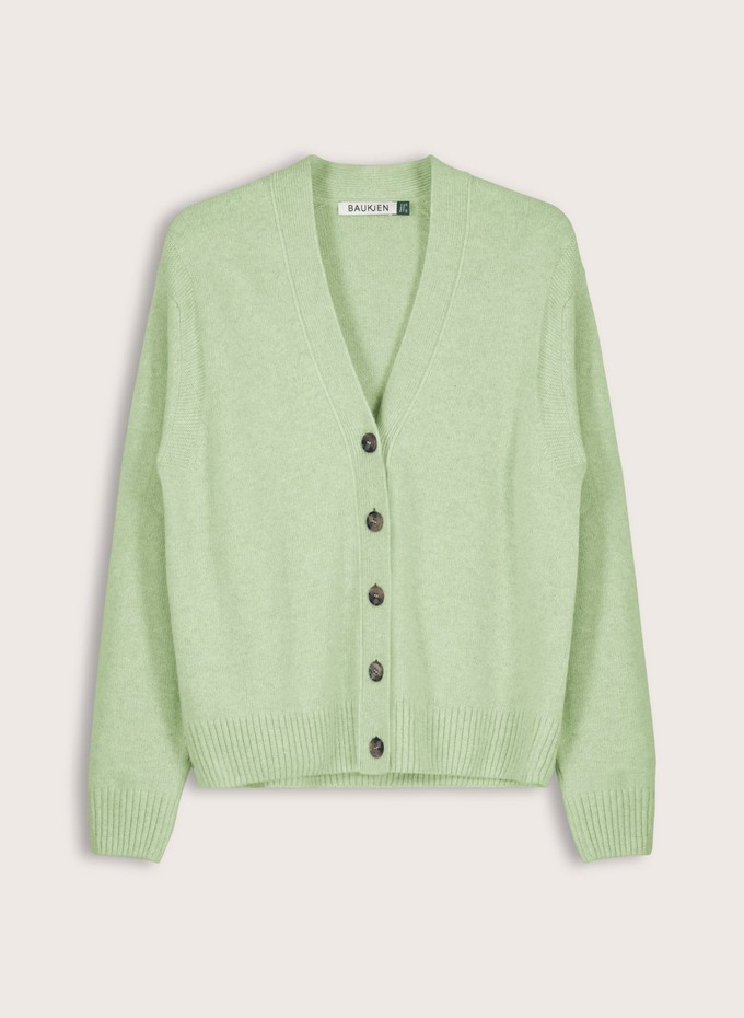 Celine V-neck Wool Blend Cardigan from Baukjen