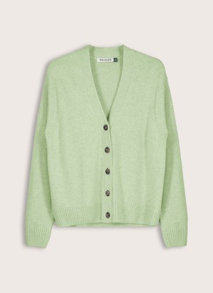 Celine V-neck Wool Blend Cardigan from Baukjen
