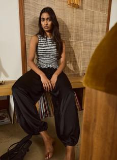 Brook Satin Balloon Trousers via Baukjen
