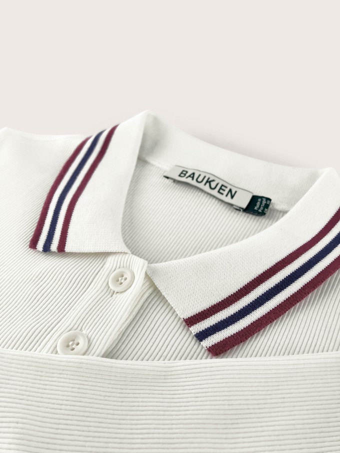 Cameron Organic Cotton Stripe Collar Top from Baukjen