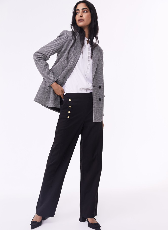 Amina Newlife & Wool Blend Trousers from Baukjen