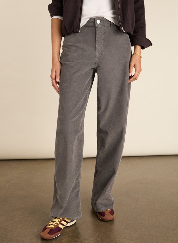 Bethany Organic Cotton Corduroy Wide Leg Trousers from Baukjen