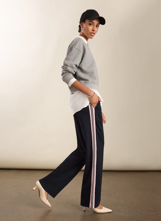 Marjorie Side Stripe Ponte Trousers from Baukjen