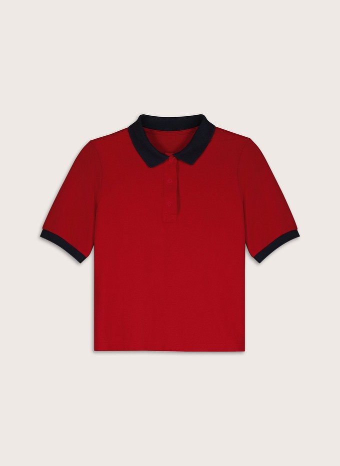 Tatum Contrast Collar Polo Tee from Baukjen