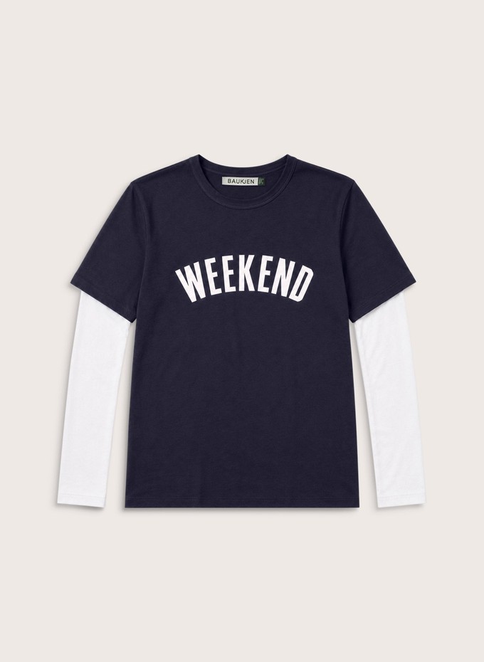 Shay Layered-Look Slogan T-shirt from Baukjen