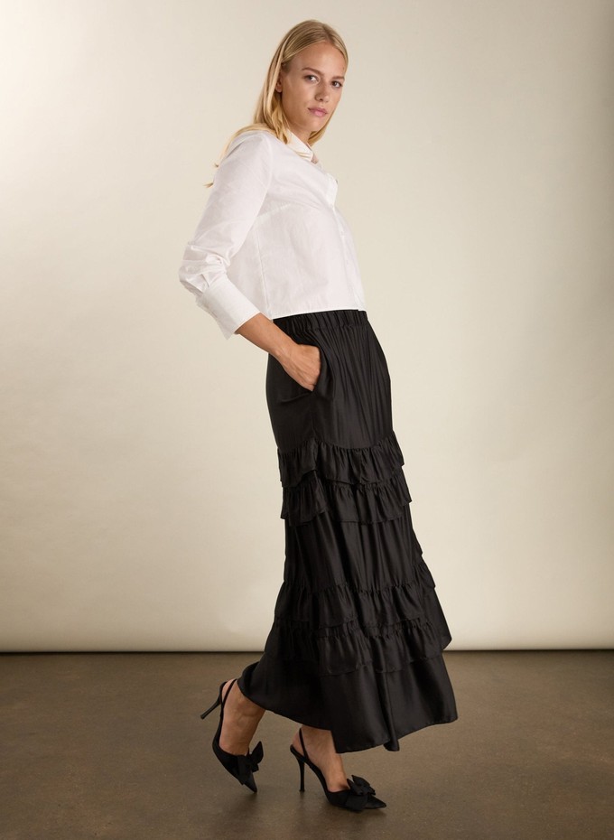 Angelica Ruffle Maxi Skirt from Baukjen