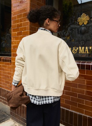 Antonia Wool Blend Bomber Jacket from Baukjen