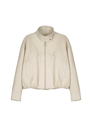 Alara Soft Leather Bomber Jacket from Baukjen